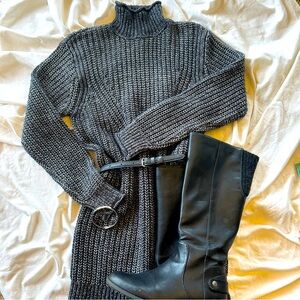 Tall Gray Knit Dress